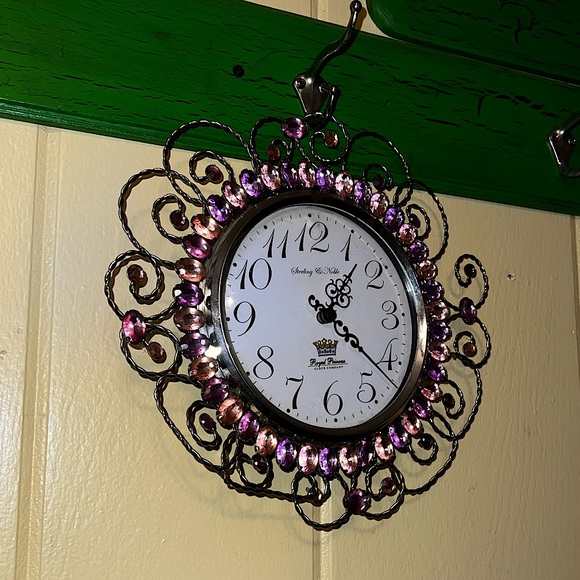 Princess Bling Pink Purple & Silver Sterling & Noble Royal Princess Clock Co. - Picture 5 of 15
